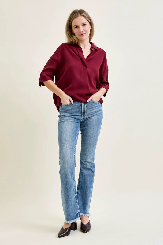 Daisy Bootcut with Fray Hem