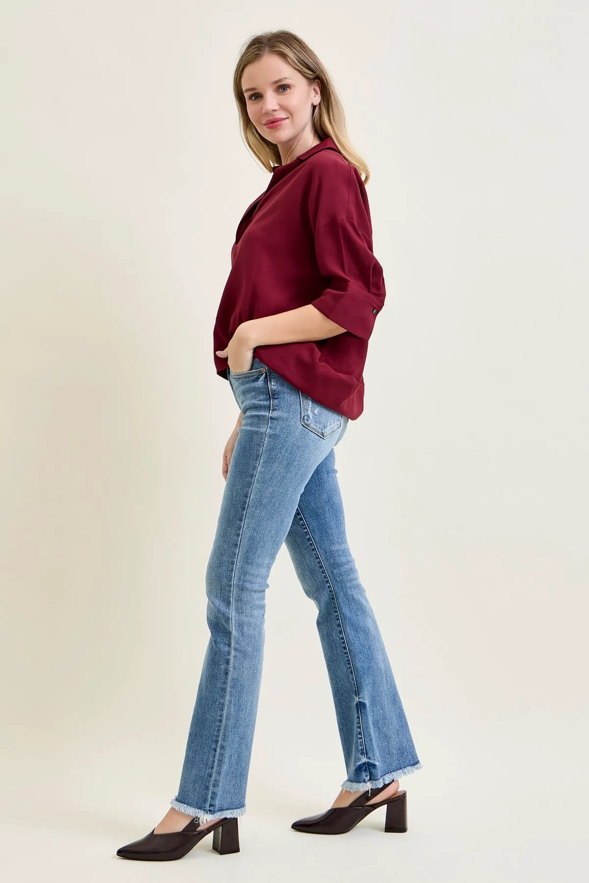 Daisy Bootcut with Fray Hem