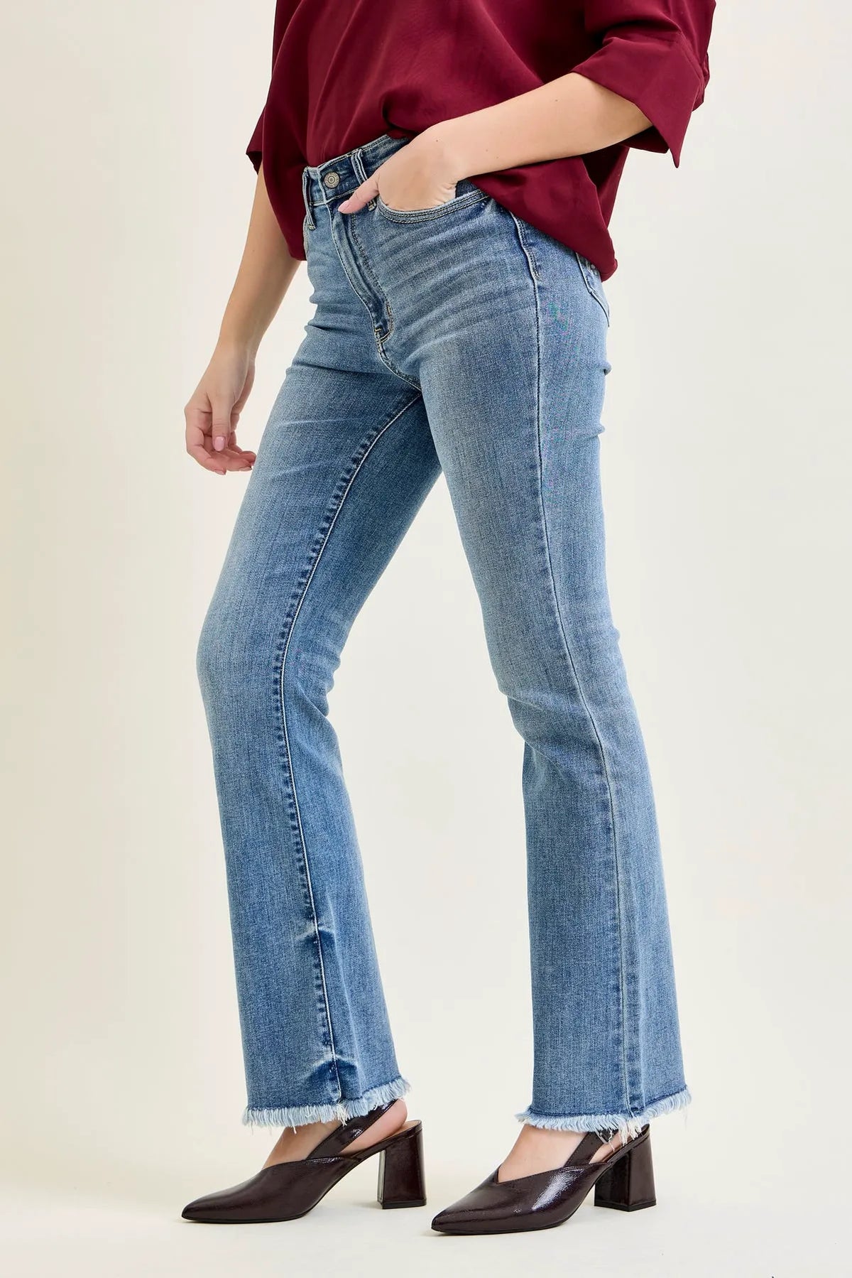 Daisy Bootcut with Fray Hem