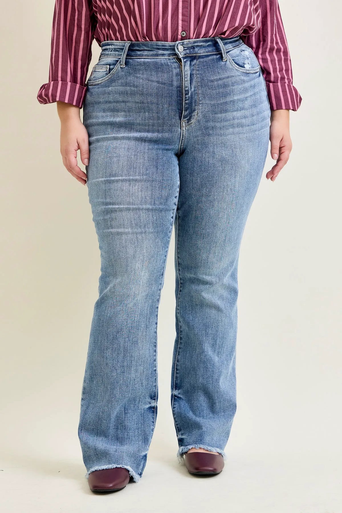 Daisy Bootcut with Fray Hem - PLUS