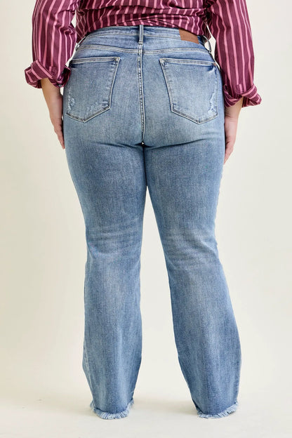 Daisy Bootcut with Fray Hem - PLUS