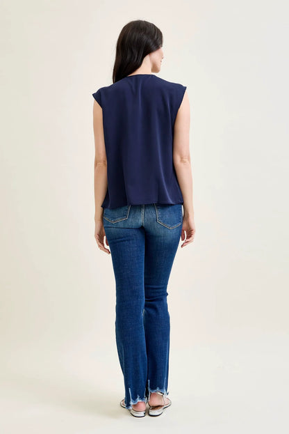 Daisy Distressed Hem Bootcut Jeans