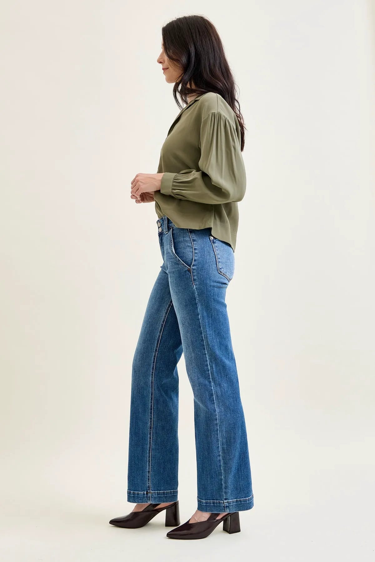 Penny Wide Denim Trouser
