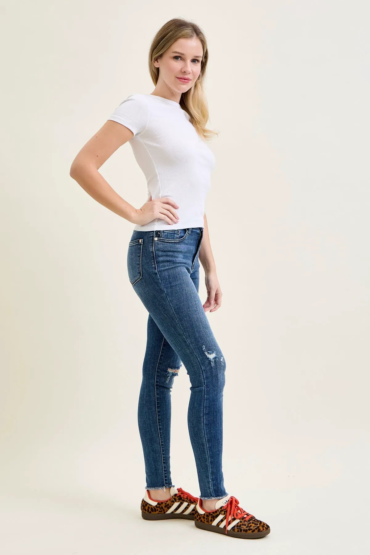 Sienna Skinny Jeans with Rips
