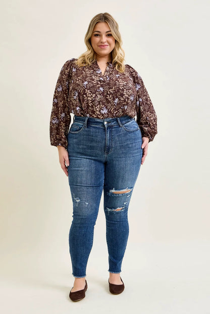 Sienna Skinny Jeans with Rips - PLUS