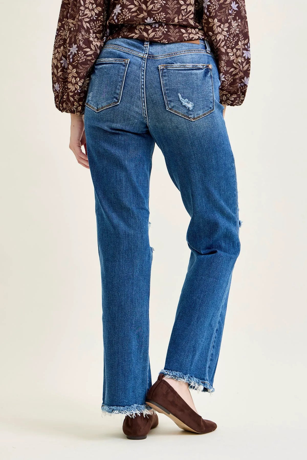 Brett Distressed Dad Jeans