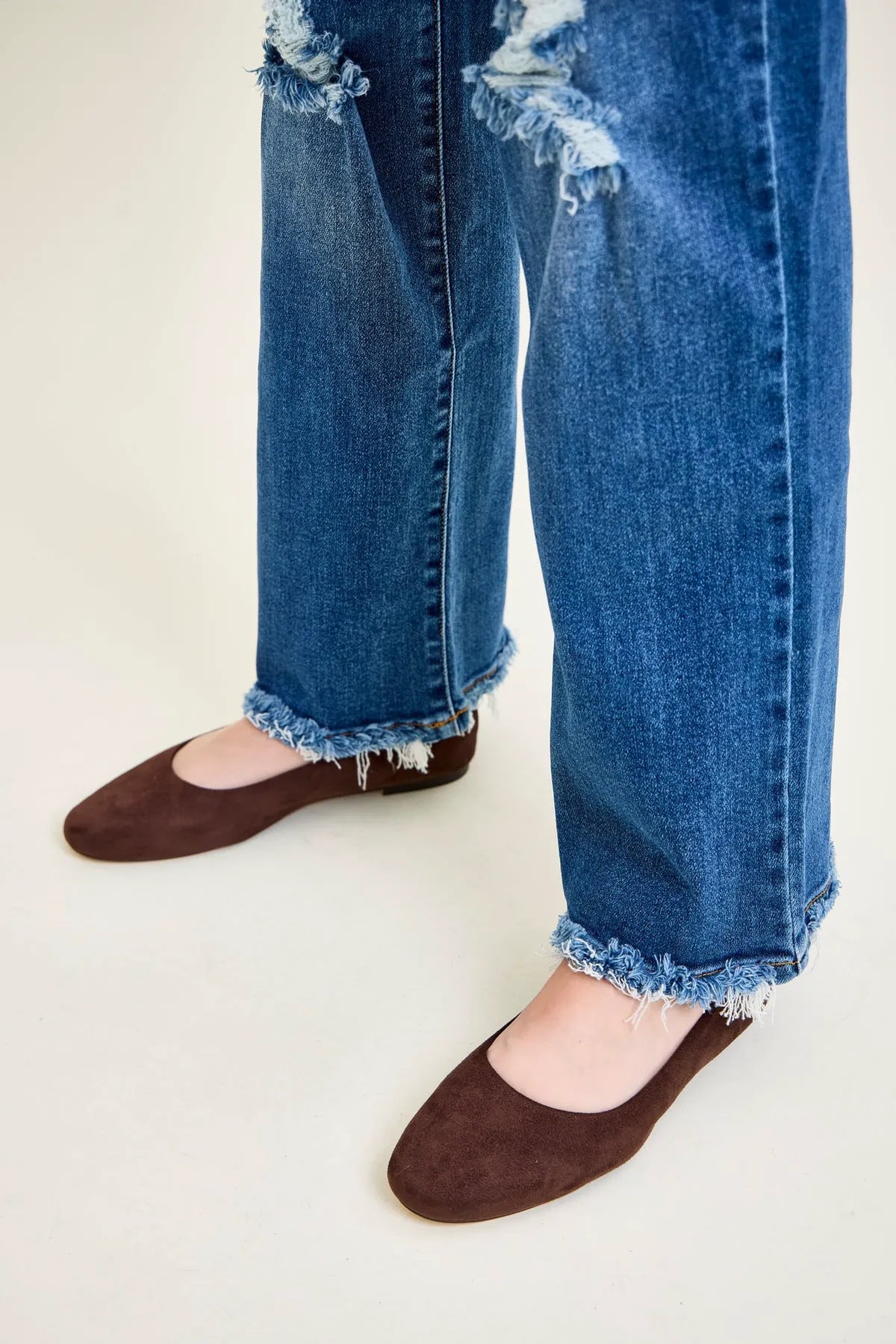 Brett Distressed Dad Jeans