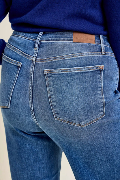 Kimberly V-Front Straight Jeans - PLUS