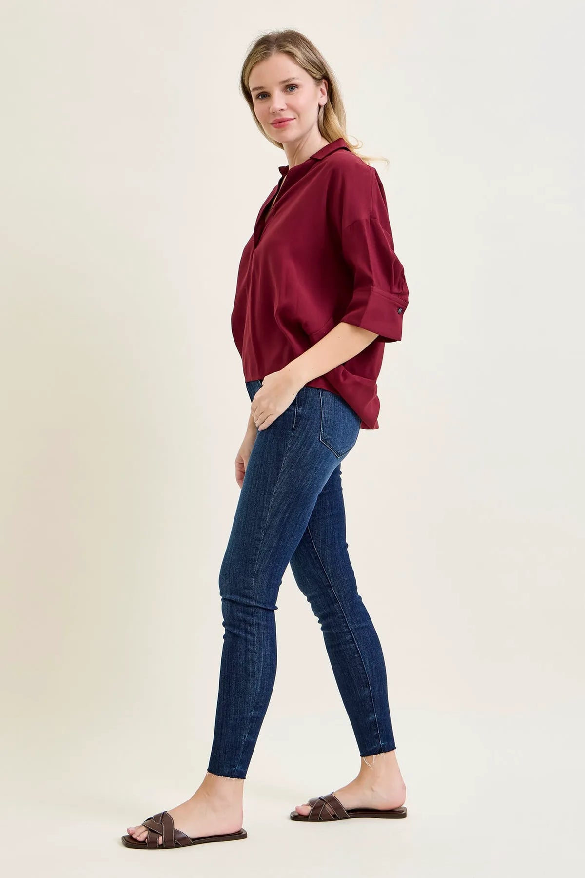 Sienna Edgy Skinnies with a Raw Twist