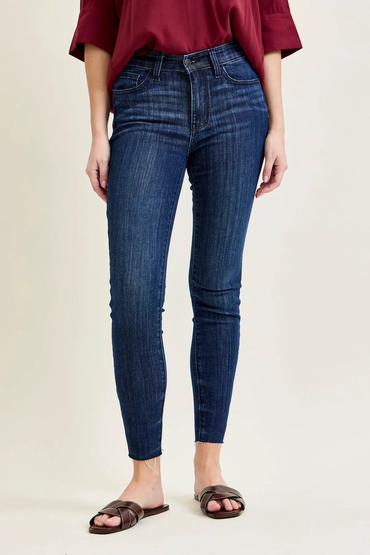 Sienna Edgy Skinnies with a Raw Twist