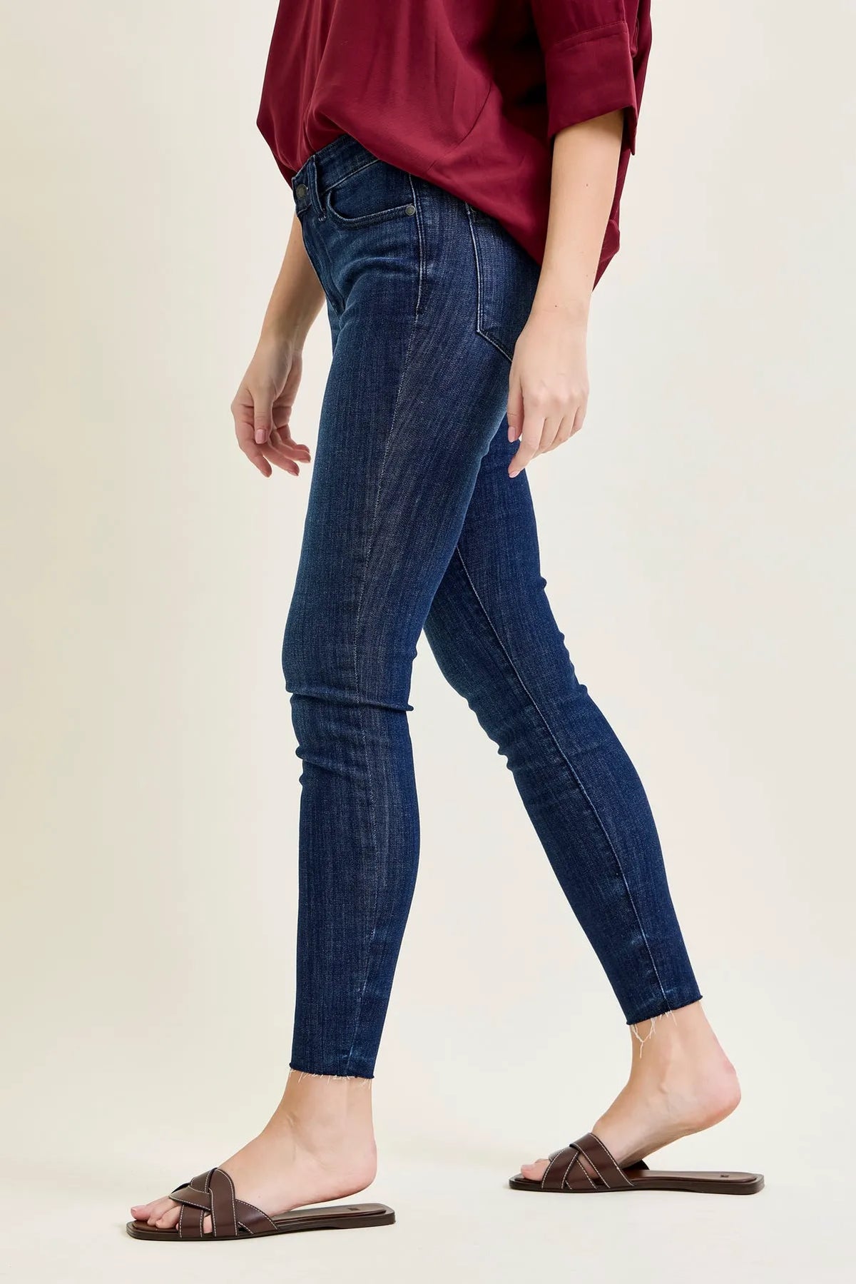 Sienna Edgy Skinnies with a Raw Twist