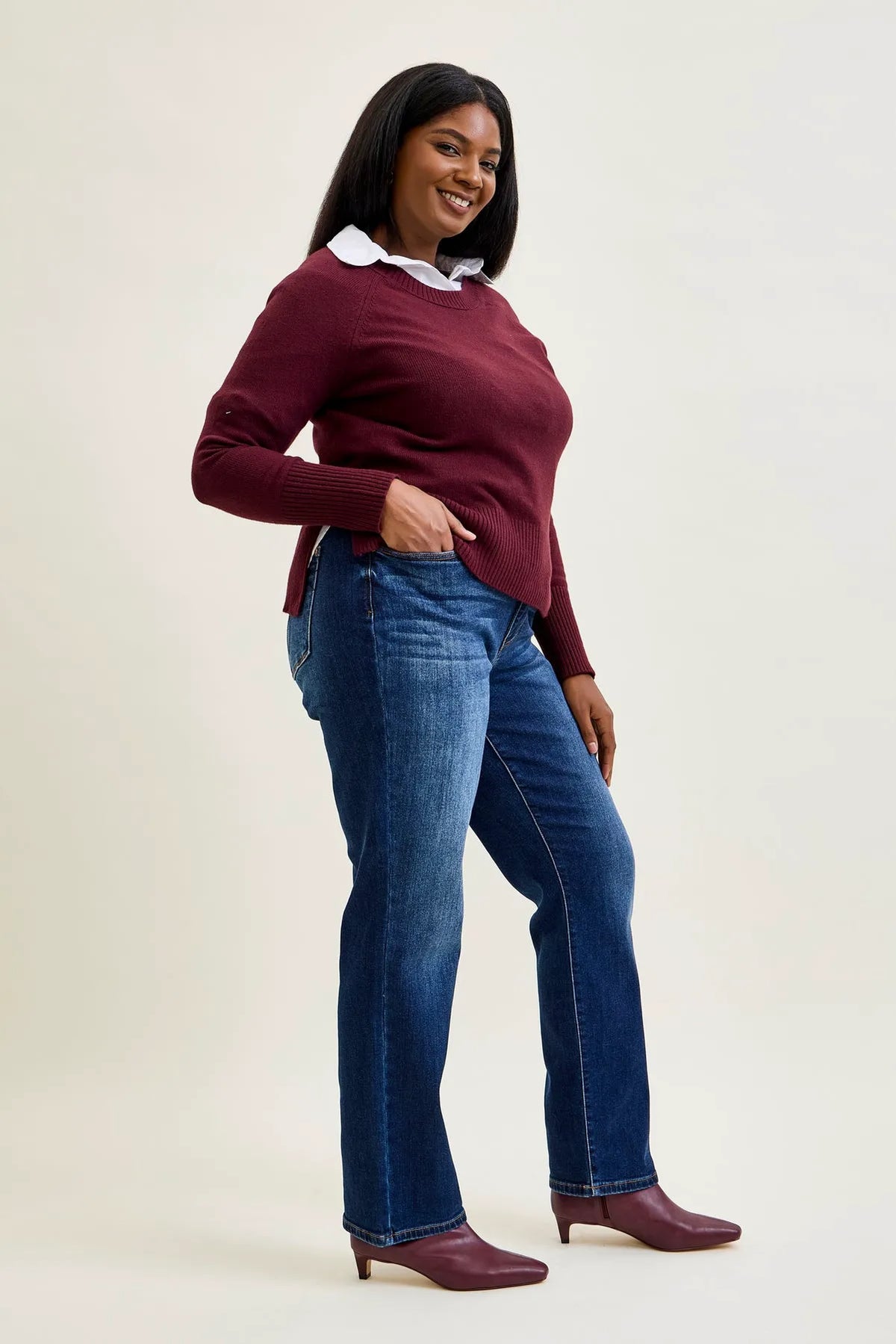 Tracy Vintage Wash ThermaDENIM Straight Fit - PLUS