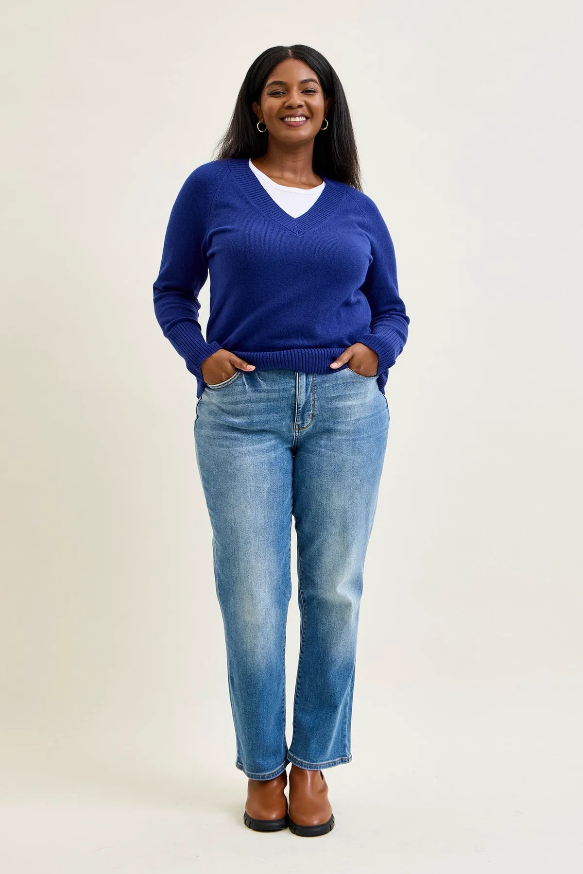 Delaney Vintage Wash ThermaDENIM Straight Fit - PLUS