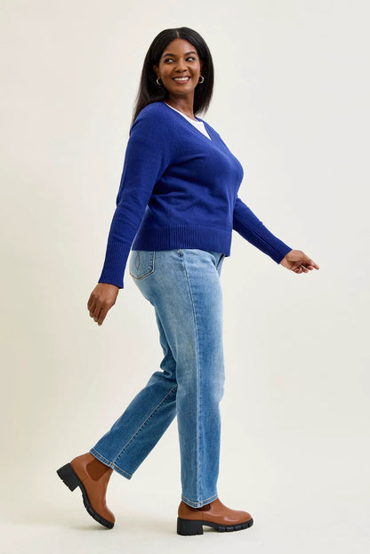 Delaney Vintage Wash ThermaDENIM Straight Fit - PLUS