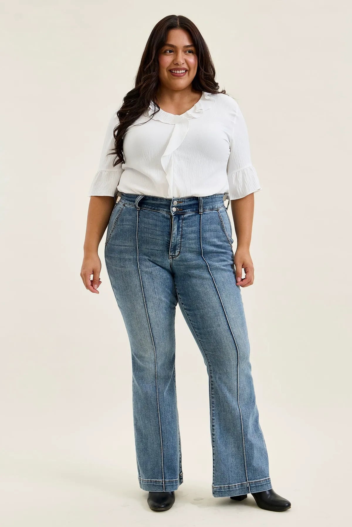 Charlotte Dusty Day Trouser Flare - PLUS