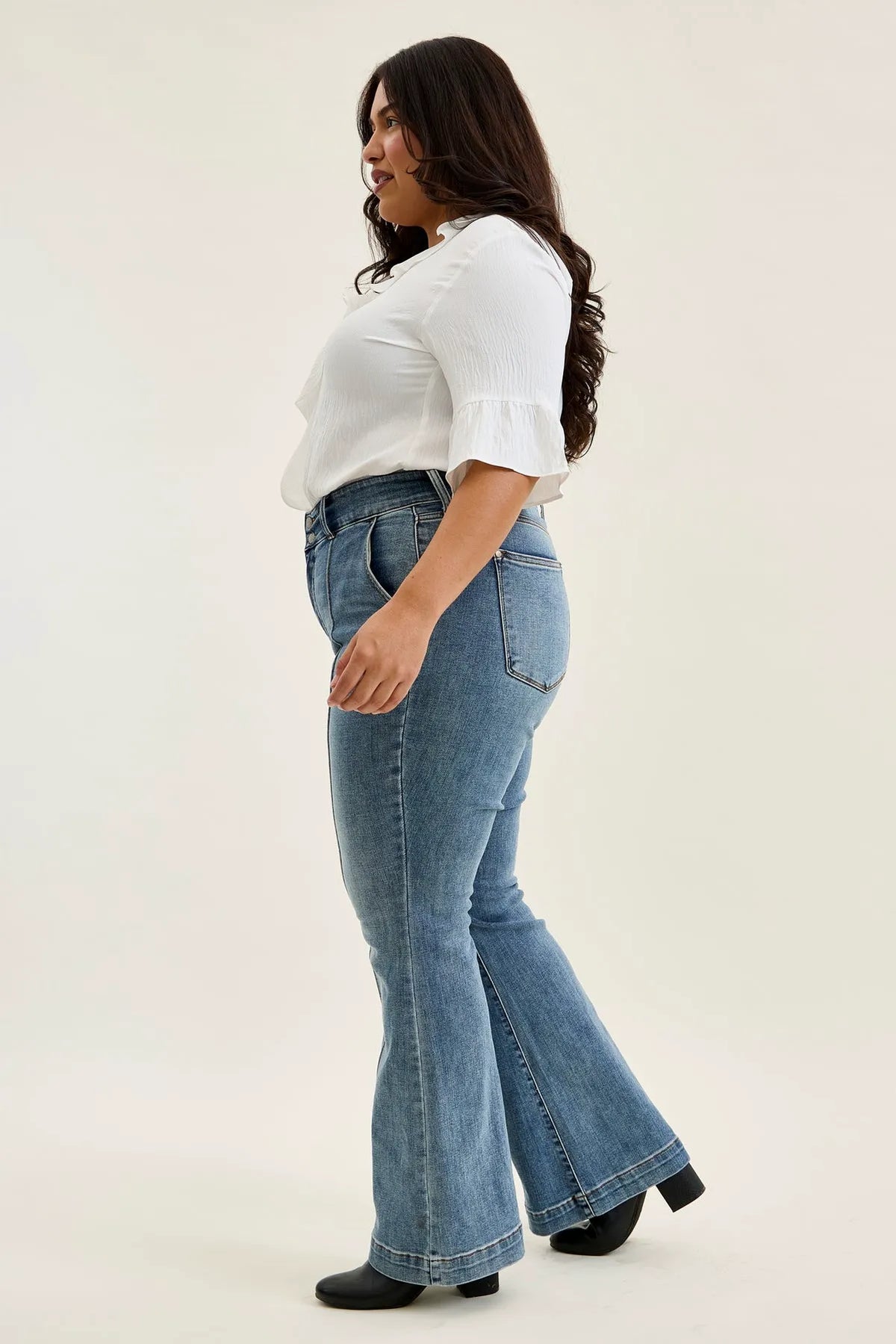 Charlotte Dusty Day Trouser Flare - PLUS