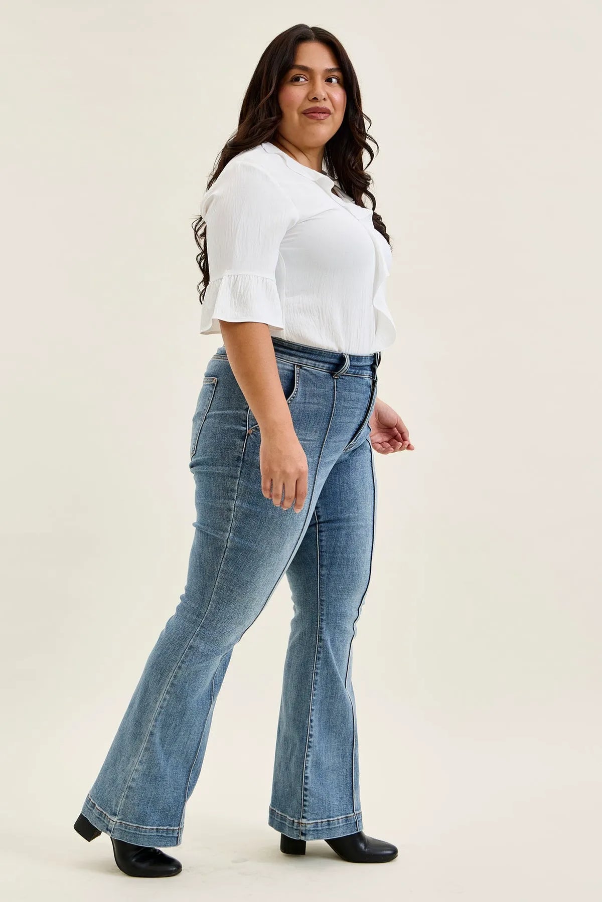 Charlotte Dusty Day Trouser Flare - PLUS