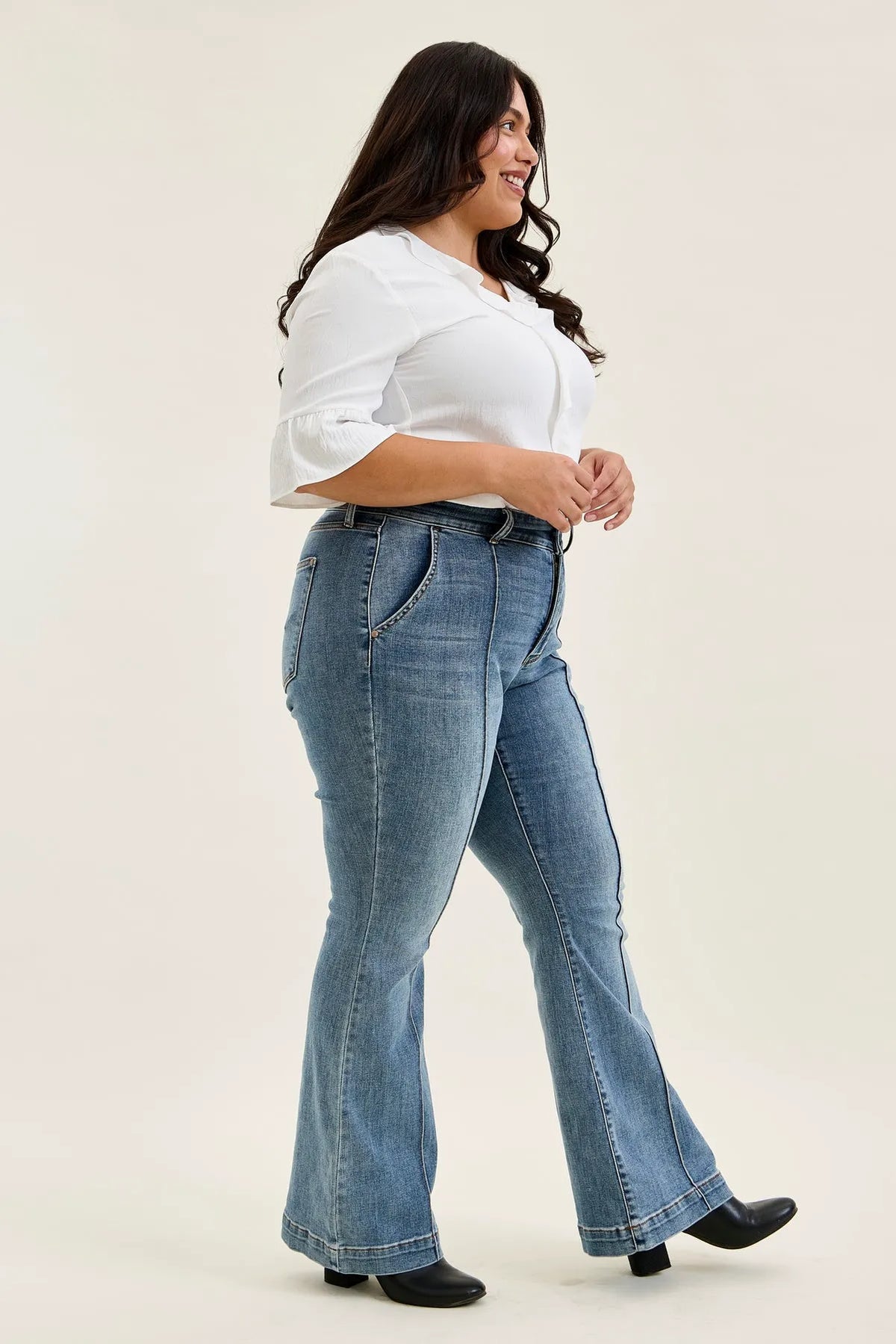 Charlotte Dusty Day Trouser Flare - PLUS