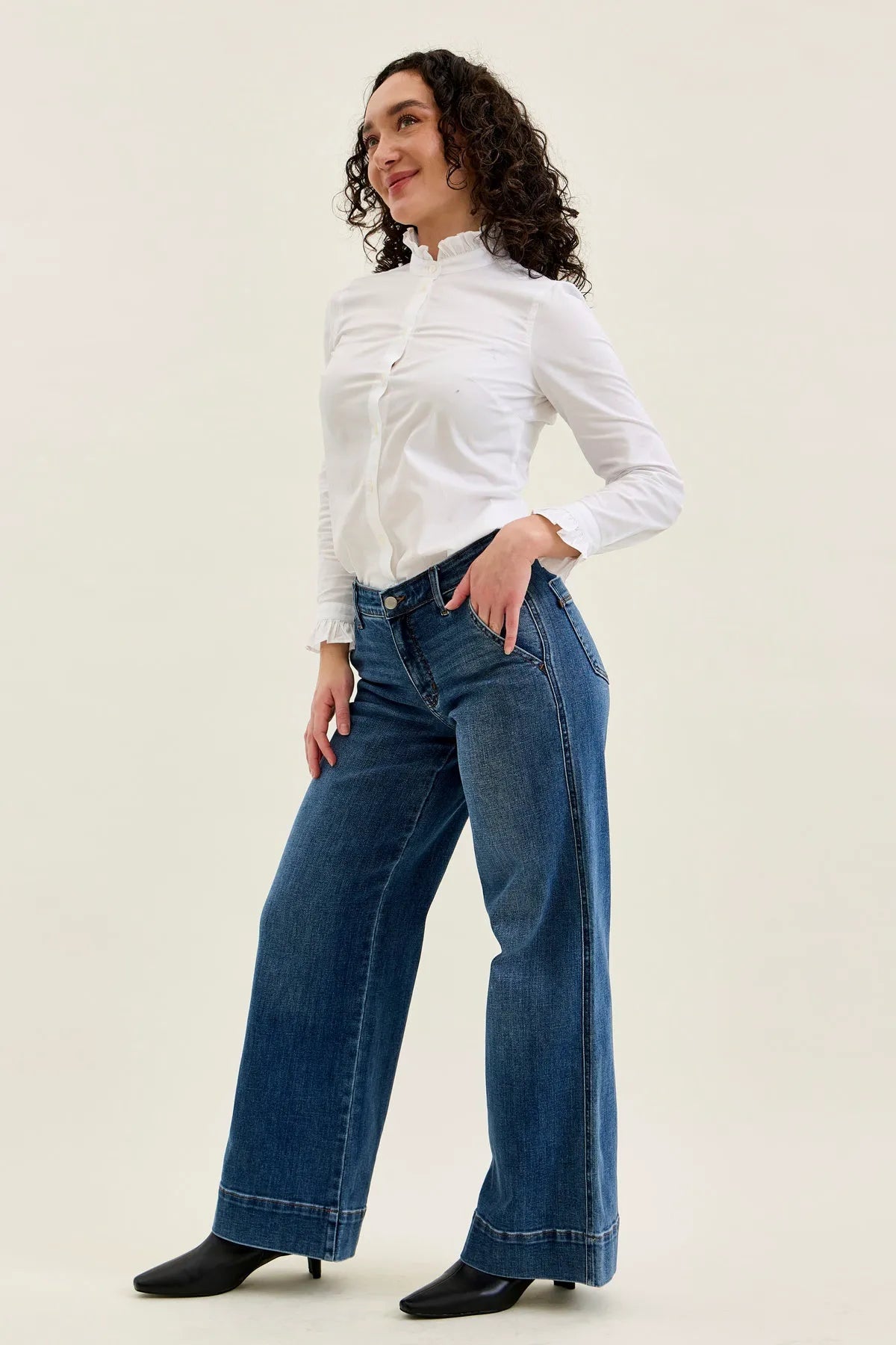 Lux Retro Wide Trouser (Petite)