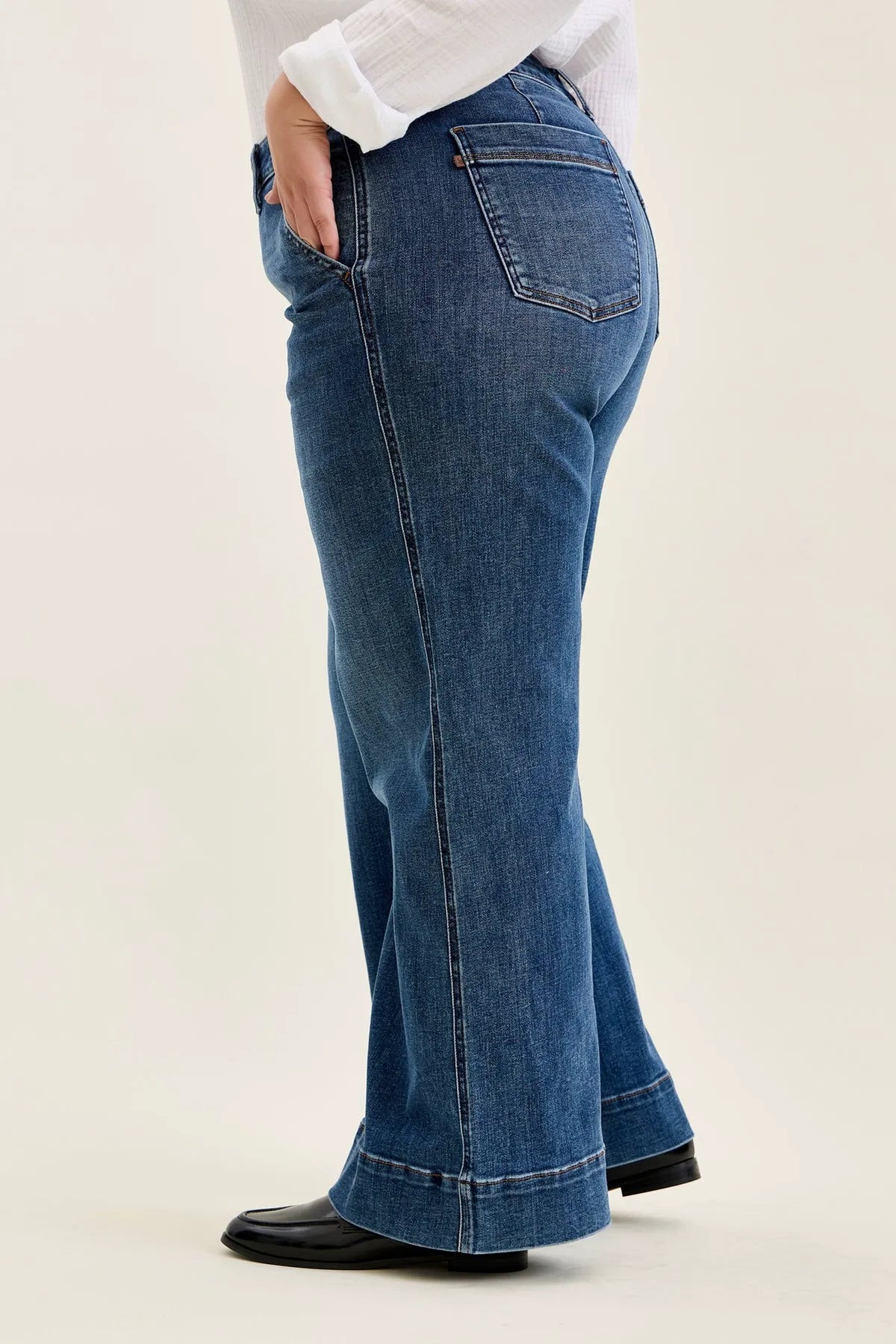 Lux Retro Wide Trouser (Petite) - PLUS