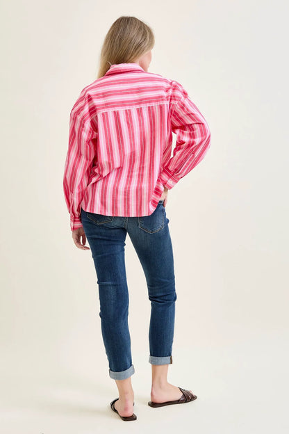 Billie Distressed Boyfriend with Cuffed Hem