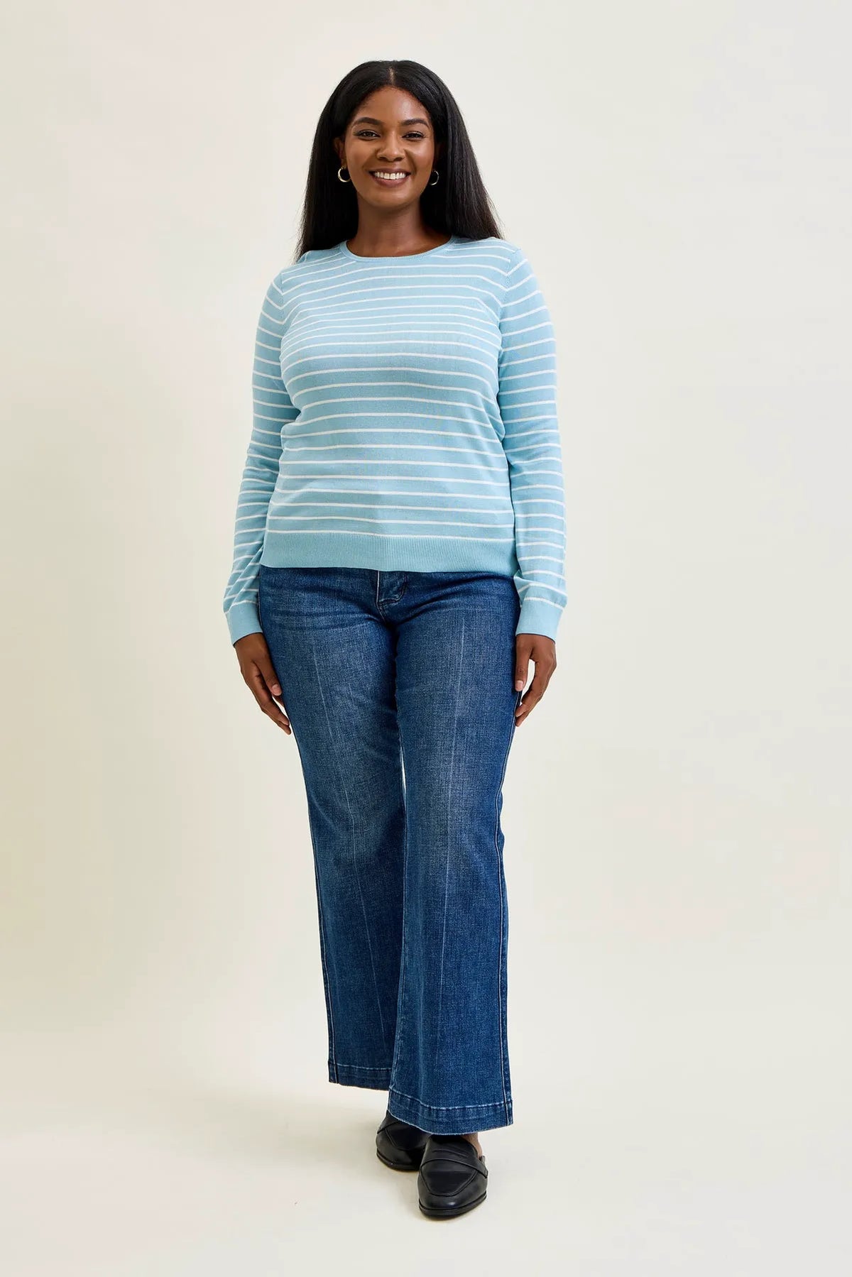 Daisy Bootcut Trousers with TC & Welt Pockets - PLUS