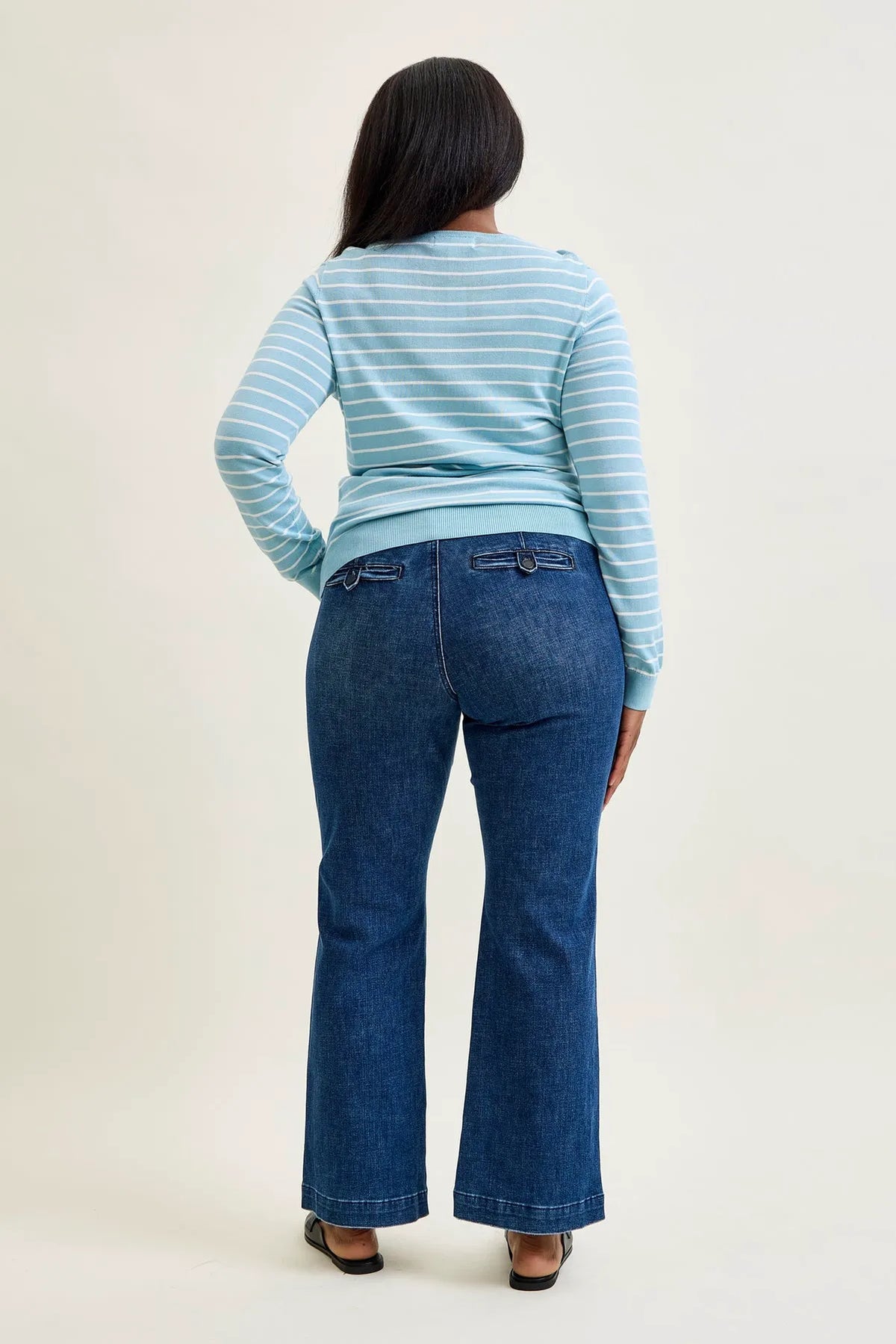 Daisy Bootcut Trousers with TC & Welt Pockets - PLUS