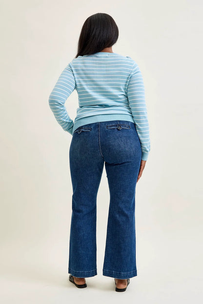 Daisy Bootcut Trousers with TC & Welt Pockets - PLUS