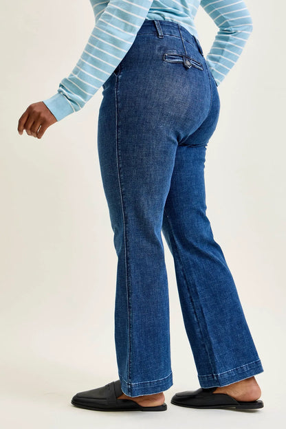 Daisy Bootcut Trousers with TC & Welt Pockets - PLUS
