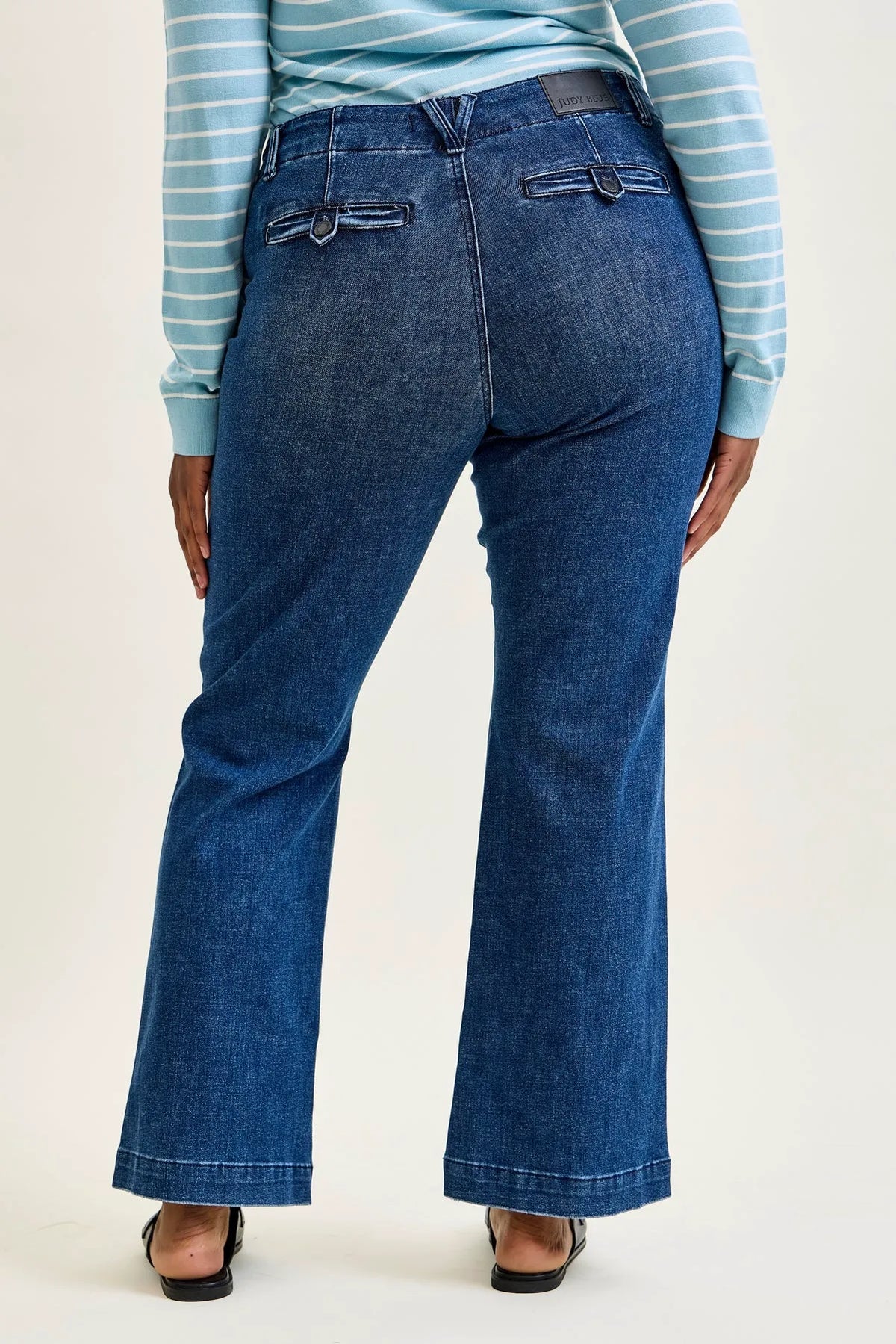Daisy Bootcut Trousers with TC & Welt Pockets - PLUS