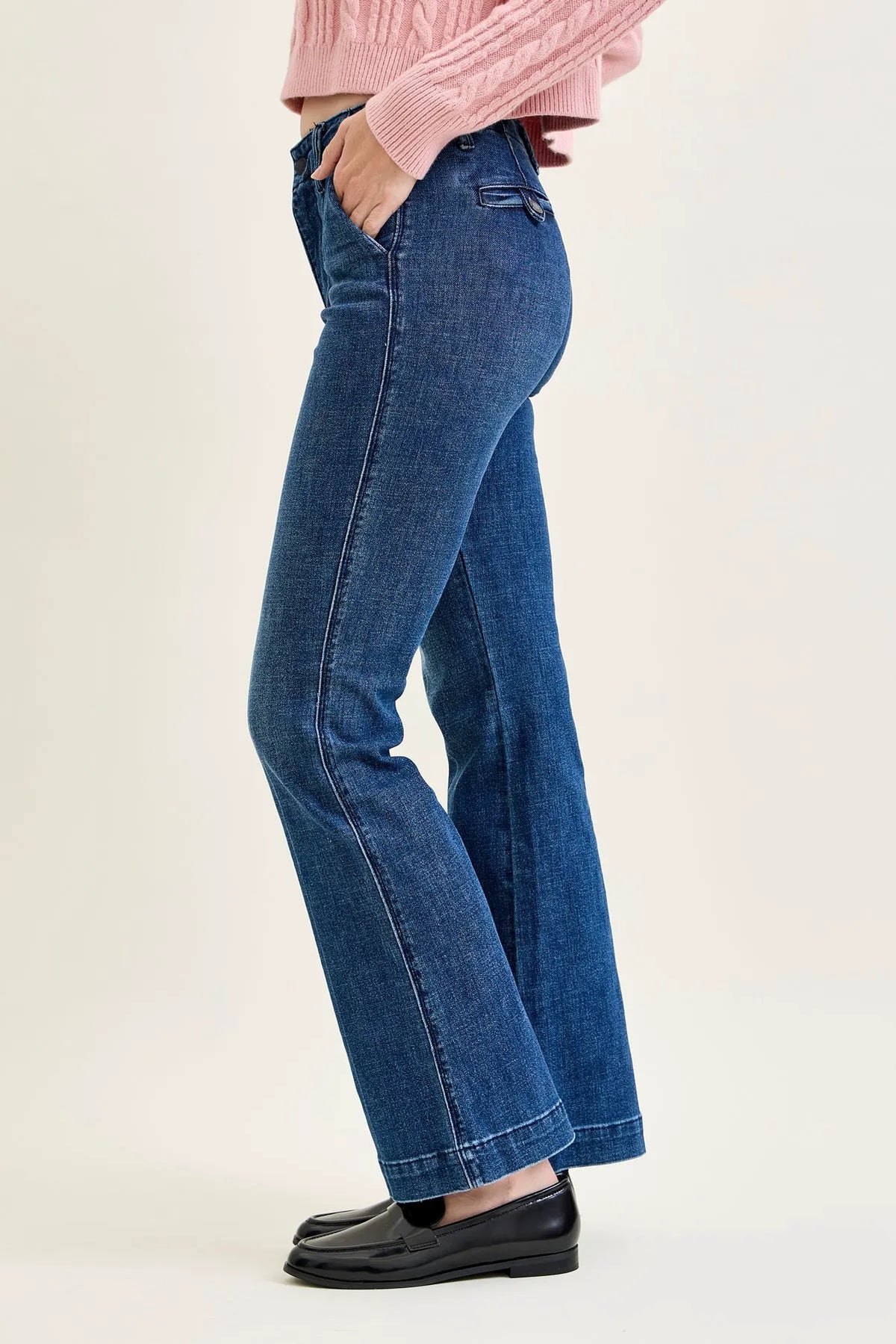 Daisy Bootcut Trousers with TC & Welt Pockets
