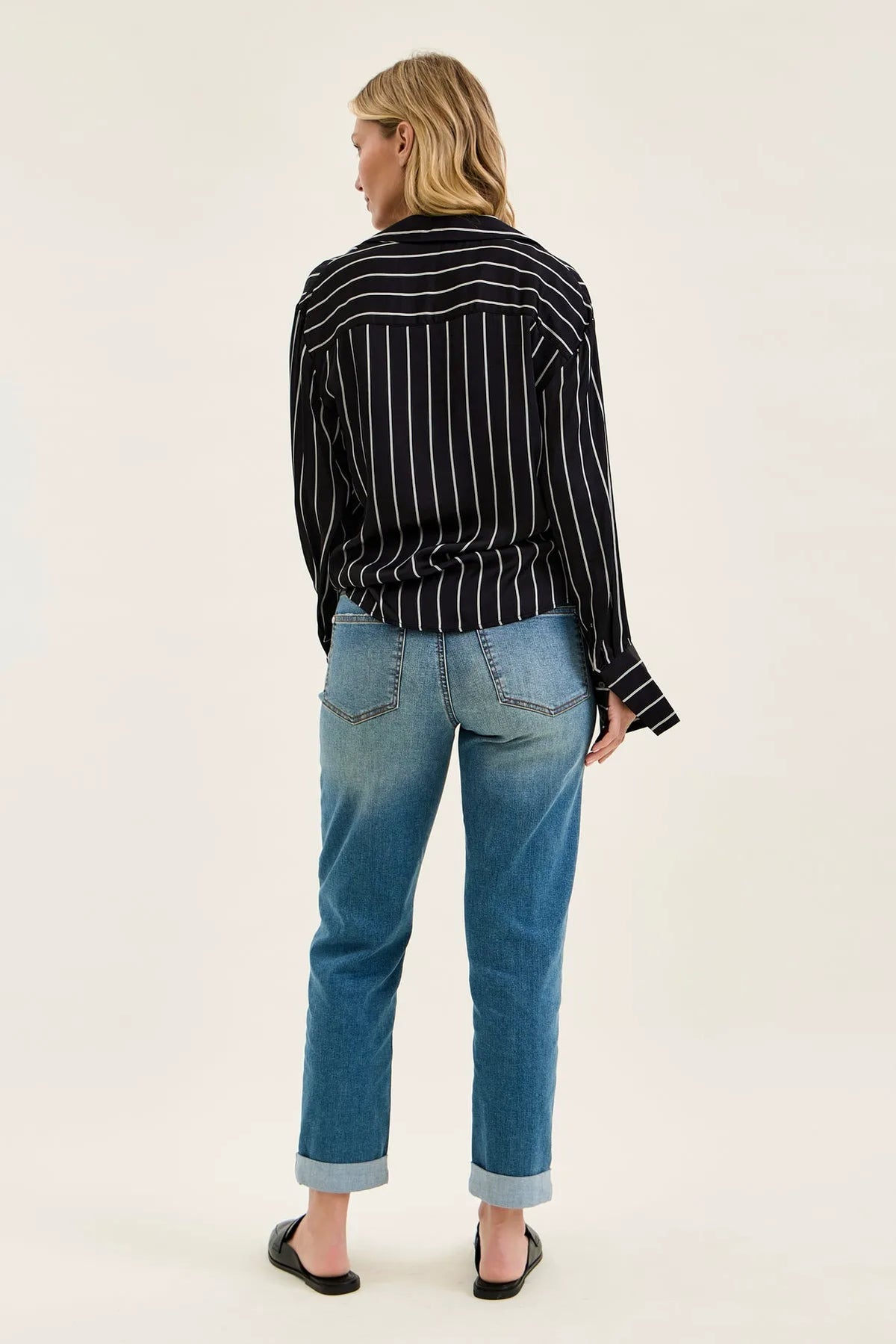 Billie Boyfriend With Cross-Back Belt Loops