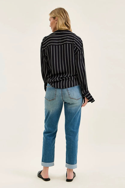Billie Boyfriend With Cross-Back Belt Loops
