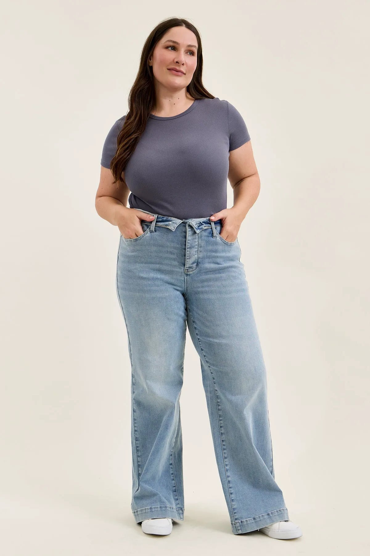 Lux Retro Wide With Fold-Over Waistband - PLUS