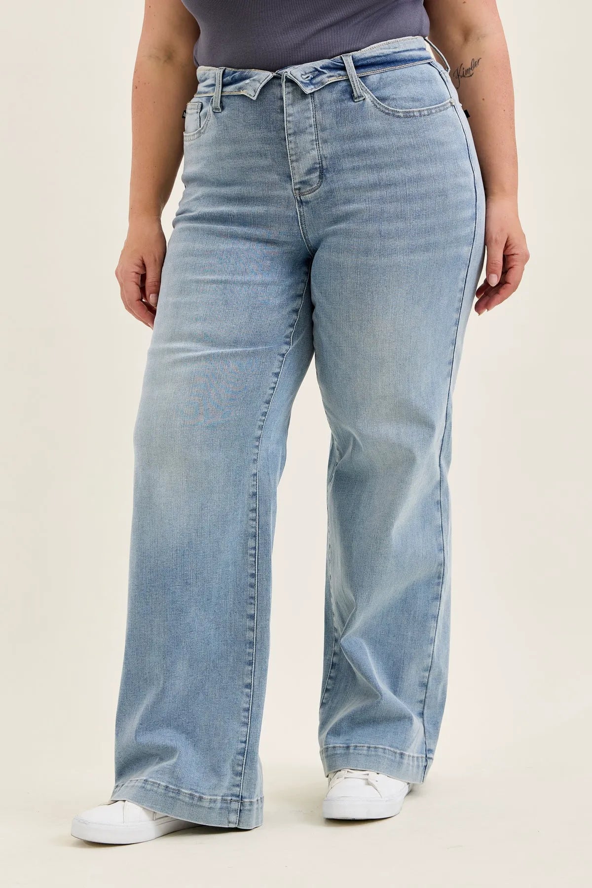 Lux Retro Wide With Fold-Over Waistband - PLUS
