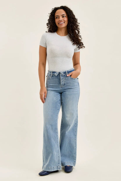 Lux Retro Wide With Fold-Over Waistband
