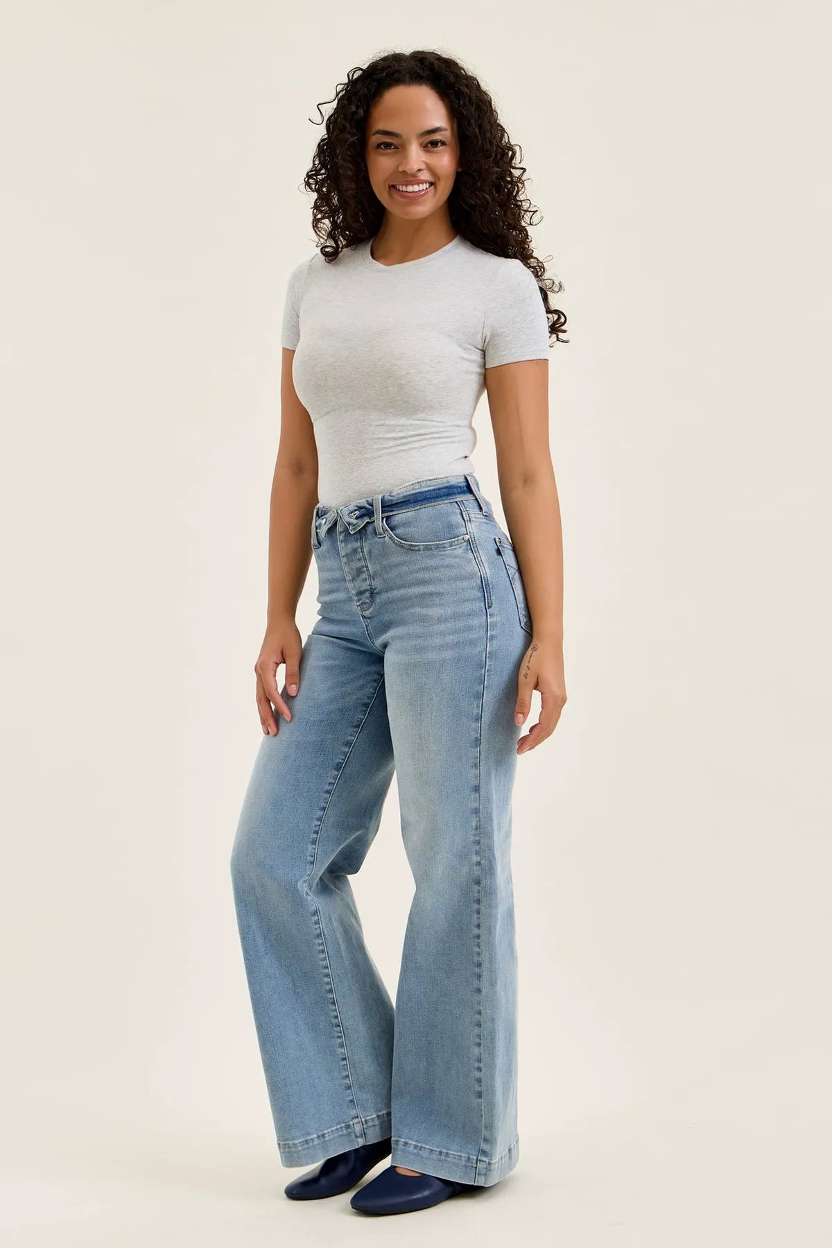 Lux Retro Wide With Fold-Over Waistband