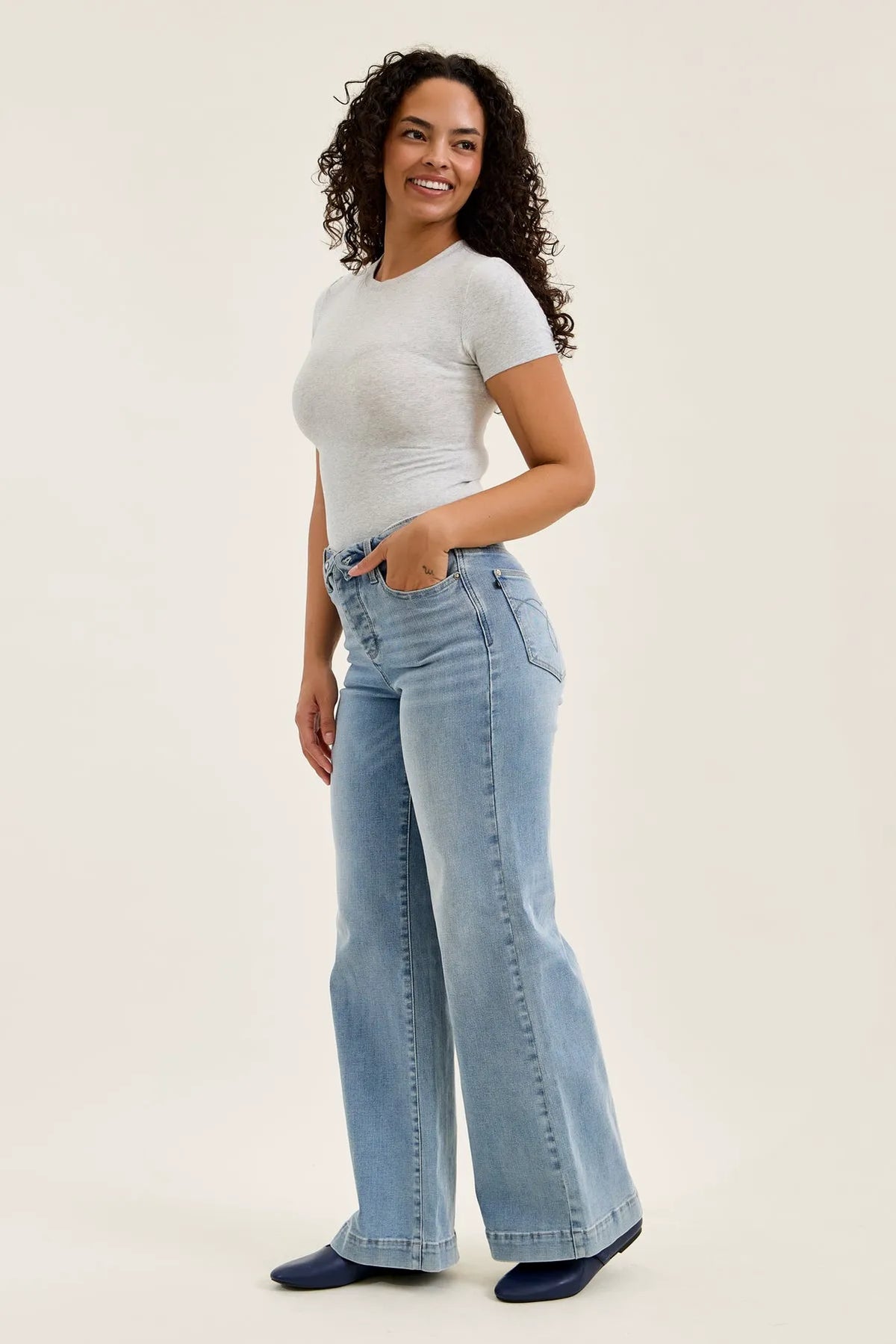 Lux Retro Wide With Fold-Over Waistband