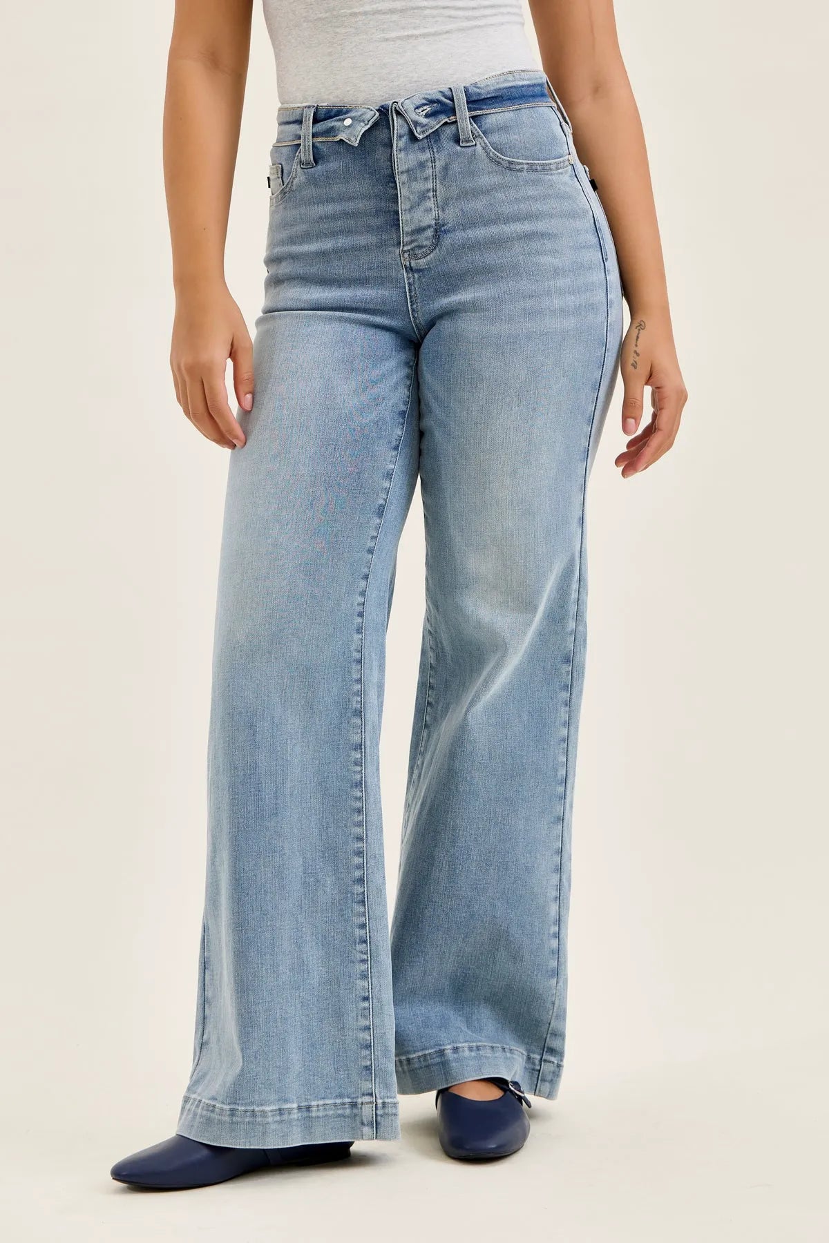 Lux Retro Wide With Fold-Over Waistband