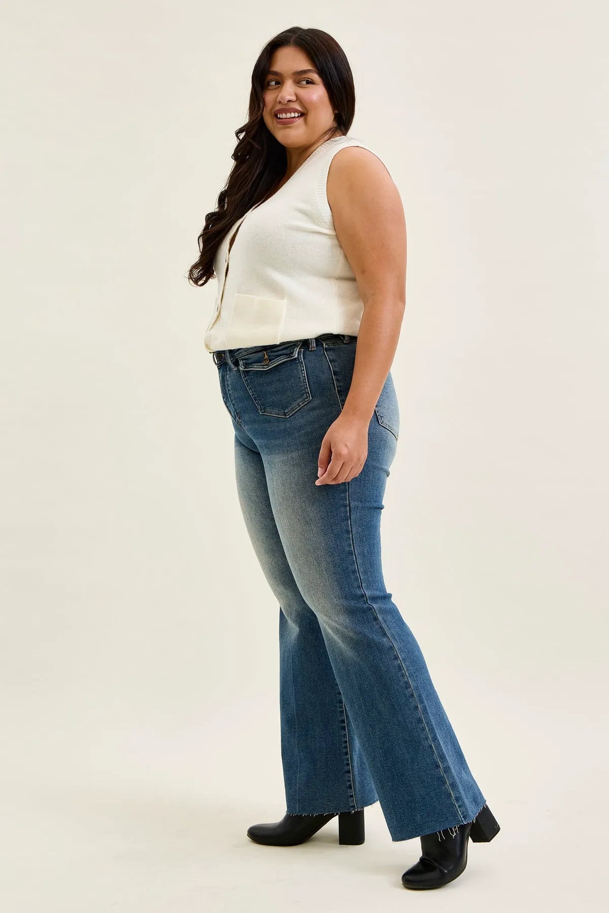 Charlotte Flare With Front Flap Pockets - PLUS