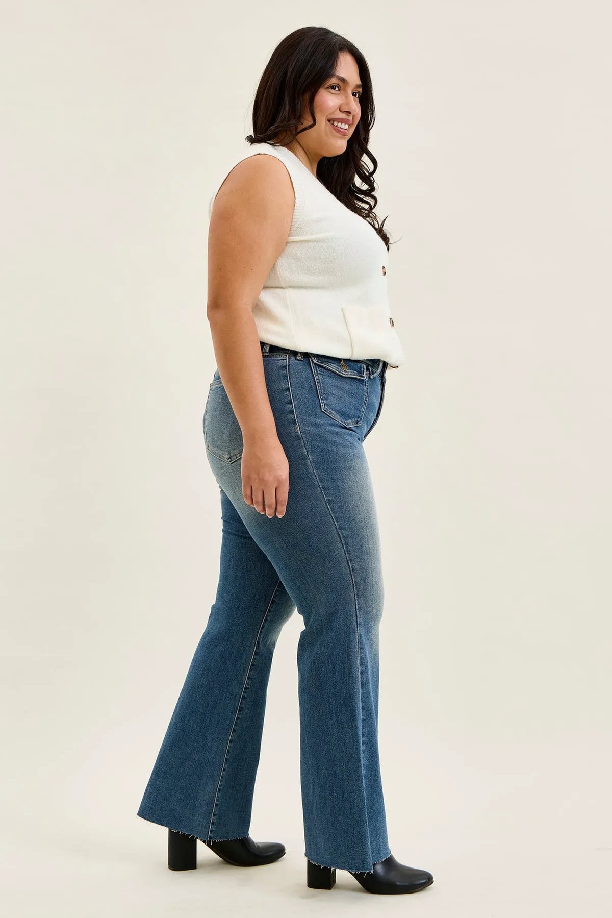 Charlotte Flare With Front Flap Pockets - PLUS