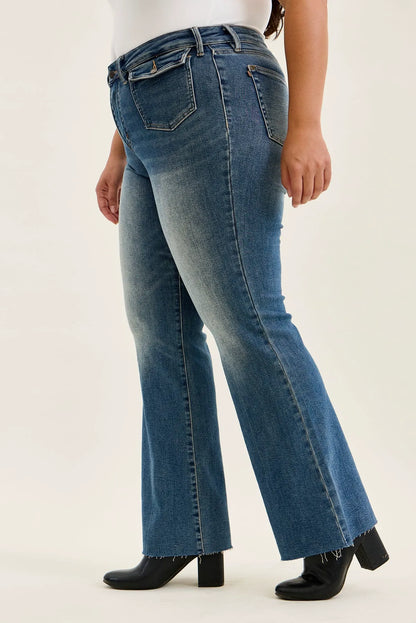 Charlotte Flare With Front Flap Pockets - PLUS