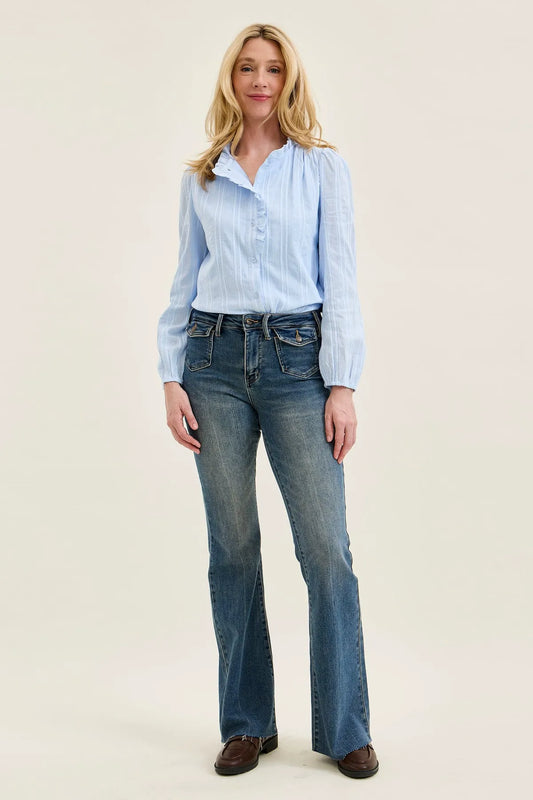 Charlotte Flare With Front Flap Pockets