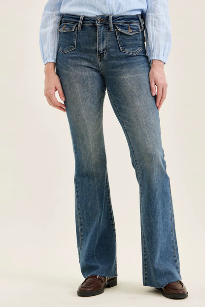 Charlotte Flare With Front Flap Pockets