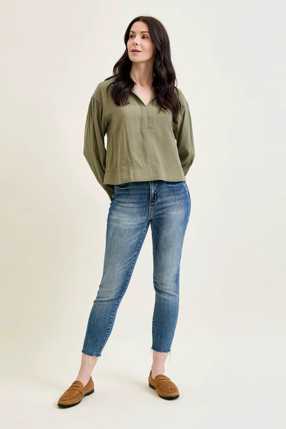 Angie Raw Hem Relaxed Fit