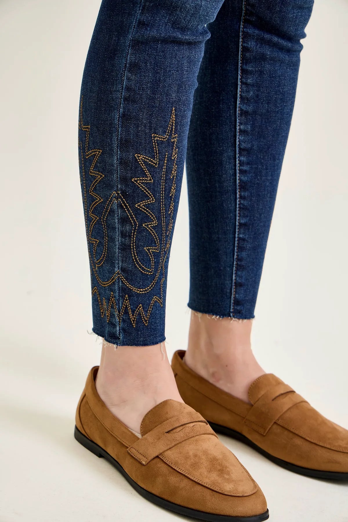 Sienna Skinny With Western Embroidery Detail