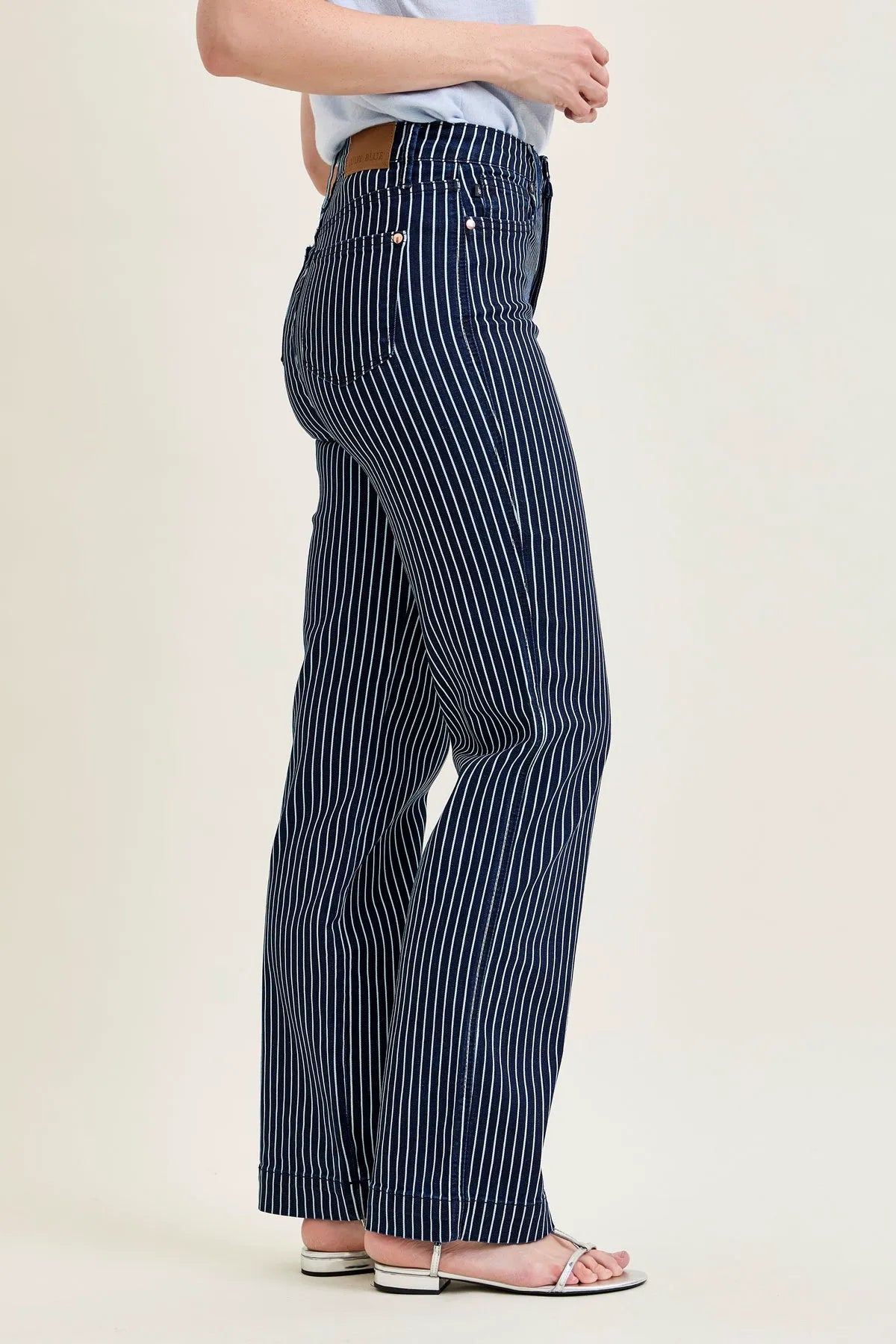 Kimberly Tummy Control Striped Straight Fit