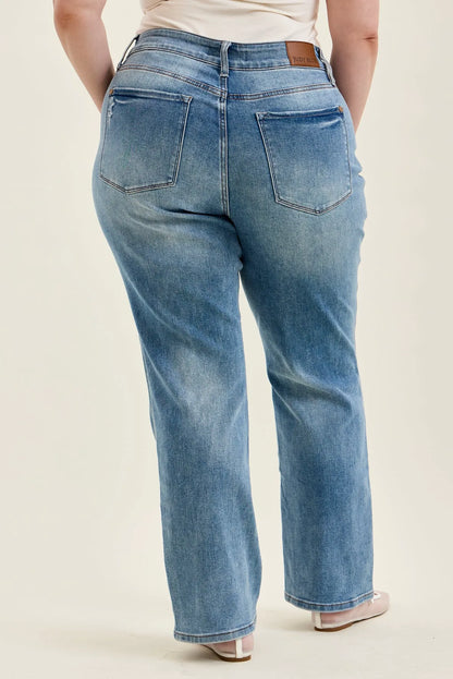 Kimberly Tummy Control Straight Jeans - PLUS