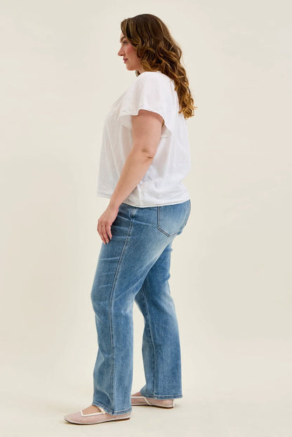 Kimberly Tummy Control Straight Jeans - PLUS