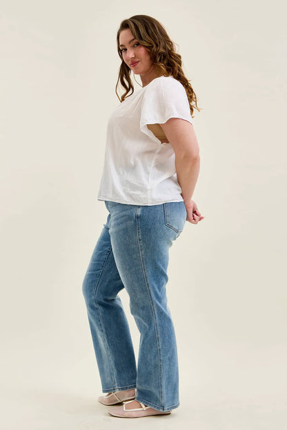 Kimberly Tummy Control Straight Jeans - PLUS
